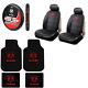 New 9pc Ram Head Logo Rubber Floormats Seat Covers and Steering Wheel Cover