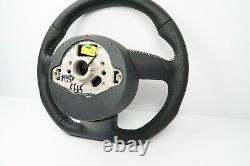New Audi Q5 SQ5 Flat Bottom Perforated Leather Steering Wheel 1160