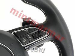 New Audi SQ5 Flat Bottom Leather Steering Wheel with Shift Paddles Q5 1080