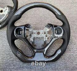 New Black Carbon fiber Steering wheel+Cover for Honda Civic Type-R 12-15FB FG FK