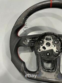 New Carbon Fiber Custom Steering Wheel for Audi S3 S4 S5 RS3 RS4 RS5 RS6 RS7 18+