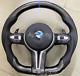 New Carbon Fiber Flat Steering Wheel + Cover for BMW M1 M2 M3 M4 M5 M6 X5 X6 F82