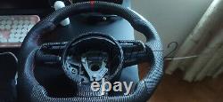 New Carbon Fiber Steering Wheel Cover Installation for Audi R8 TT TTS TTRS 07-15