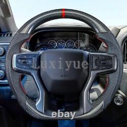 New Carbon Fiber Steering Wheel For 2019-2022 Chevrolet Silverado 1500 2500
