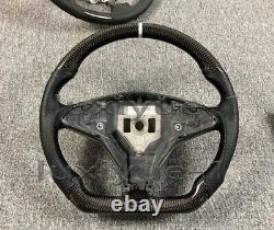 New Carbon Fiber Steering Wheel Skeleton+Perforated Leather for Tesla model S/X
