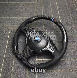 New Carbon Fiber Steering Wheel for BMW E46 M3+ Cover (No paddle holes) 2001-06