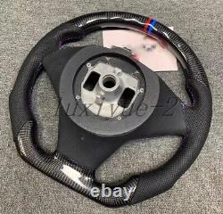 New Carbon Fiber Steering Wheel skeleton+Cover forBMWE60 E61 E63 E64 04+NoPaddle