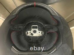 New Carbon Fiber flat Steering Wheel for Audi S3 S4 S5 RS3 RS4 RS5 RS7 in stock