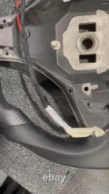 New Carbon Fiber sport flat Steering Wheel for Tesla Model S/X 2012-2020 white