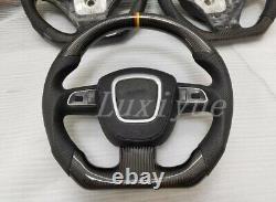 New Carbon Fiber steering wheel Frame For Audi A3 A4 A5 A6 S4 S5 S6 S8 Q5 RS4/5