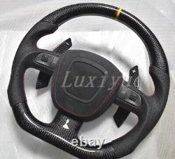 New Carbon Fiber steering wheel Frame For Audi A3 A4 A5 A6 S4 S5 S6 S8 Q5 RS4/5