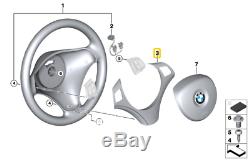 New Genuine BMW 3 E92 E93 Steering Wheel Cover Matt Black Chrome 6783048 OEM