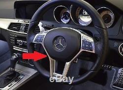 New Genuine Mercedes Benz E Class W207 Amg Steering Wheel Cover Silver Trim