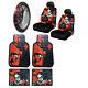 New Harley Quinn Car Truck Front Seat Covers & Floor Mats & Steering Wheel Cover