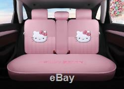 New Hello Kitty car seat cover steering wheel headrest fashion models