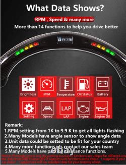 New LED professional Chevrolet Corvette C7 carbon fiber steering wheel 2014-19