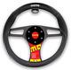 New MOMO Black Car Steering Wheel Cover Size M 14.5 15.5