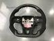 New Matte carbon fiber+Alcantara flat steering wheel for Dodge Challenger 18+