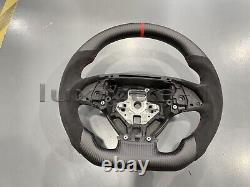 New Matte carbon fiber steering wheel+Alcantara for Chevrolet Corvette C7 14-19