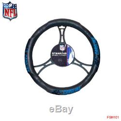 New NFL Carolina Panthers Car Truck Floor Mats Seat Covers Steering Wheel Cover