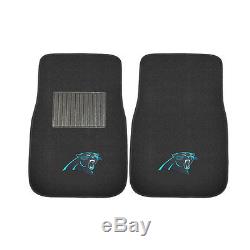 New NFL Carolina Panthers Car Truck Seat Covers Floor Mats Steering Wheel Cover
