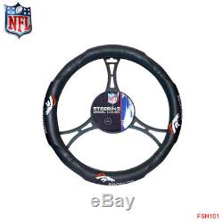 New NFL Denver Broncos Car Truck Floor Mats Seat Covers Steering Wheel Cover