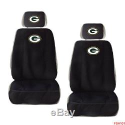 New NFL Green Bay Packers Car Truck Seat Covers Steering Wheel Cover Floor Mats