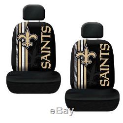New NFL New Orleans Saints Car Truck Floor Mats Seat Covers Steering Wheel Cover