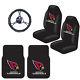 New NFL Northwest Front Seat Covers Floor Mats Steering Wheel Cover Value Pack