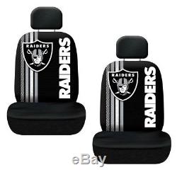 New NFL Oakland Raiders Car Truck Floor Mats Seat Covers Steering Wheel Cover