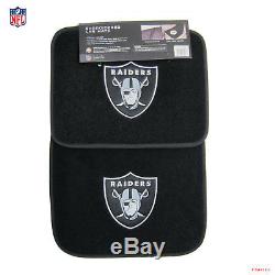 New NFL Oakland Raiders Car Truck Seat Covers Floor Mats Steering Wheel Cover