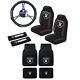 New NFL Oakland Raiders Car Truck Seat Covers Steering Wheel Cover Floor Mats