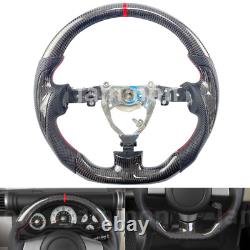 New Real Carbon Fiber Flat Sports Steering Wheel For Toyota FJ Cruiser 2006-2017