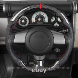 New Real Carbon Fiber Flat Sports Steering Wheel For Toyota FJ Cruiser 2006-2017