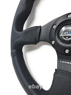 New Reinforced Nrg Innovations Steering Wheel Rst-012r + Uspl Air Freshener