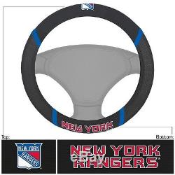 New York Rangers Embroidered Steering Wheel Cover