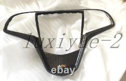 New carbon fiber Button frame Cover For Cadillac ATS CTS CTS-V 08+ Installation