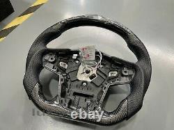 New carbon fiber LED smart flat steering wheel for Toyota GR supra A91 A90 20+