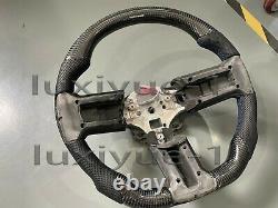 New carbon fiber Perforated leather steering wheel for Ford Mustang GT 2012-2014