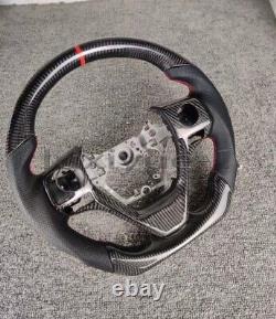 New carbon fiber flat sport steering wheel + Cover for Toyota Corolla 2014-2018