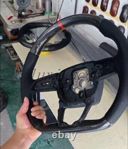 New carbon fiber flat steering wheel for Audi A3 S5 Q3 RSQ3 Q5 SQ5 Q7 Q8 RSQ8