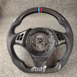 New carbon fiber steering wheel+Cover for BMW E60 E61 E90 E91 E92 E93 No paddle