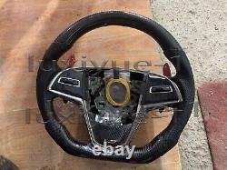 New custom Carbon Fiber paddle + Steering Wheel for Cadillac ATS CTS CT4 XT5 14+