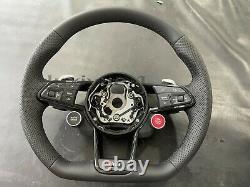 New leather steering wheel once start+mode selection for Audi R8 TT TTR TTRS 16+