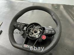 New leather steering wheel once start+mode selection for Audi R8 TT TTR TTRS 16+