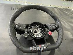 New leather steering wheel once start+mode selection for Audi R8 TT TTR TTRS 16+