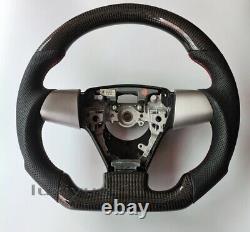 New real carbon fiber flat sport steering wheel for Toyota Corolla 2010-2013