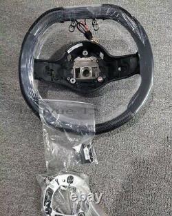 New real carbon fiber flat sport steering wheel skeleton for Mercedes-Benz AMG