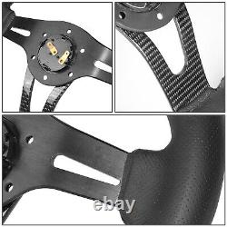 Nrg Innovations 6-bolt Dual Aluminum Carbon Fiber Center Spokes Steering Wheel