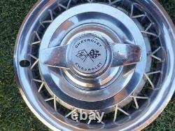 OEM Chevrolet Wire Spoke Spinner Wheelcovers 14 Inch Wheels Chevelle Nova Impala